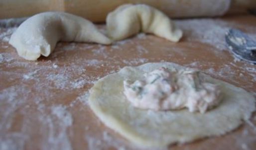 вареники с форелью и рикоттой