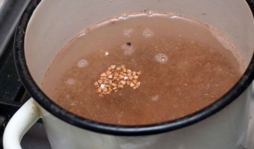 вареники с гречкой и грибами