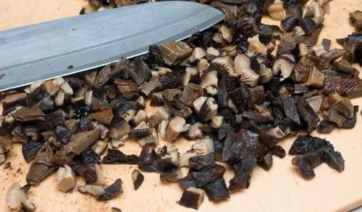 вареники с гречкой и грибами