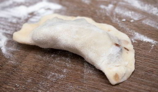 вареники с гречкой и грибами