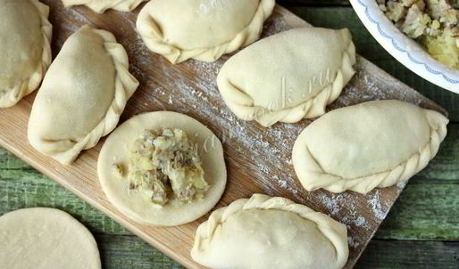 вареники с картофелем и говядиной
