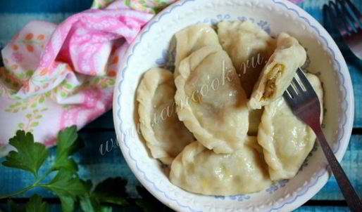 вареники с картофелем и говядиной