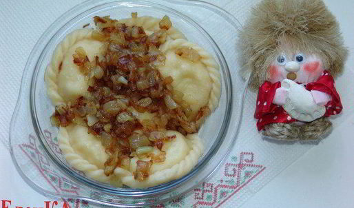 вареники с картофелем и грибами