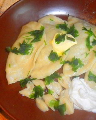 Вареники с картошкой и печенью