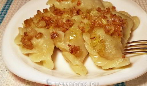 вареники с картошкой и салом