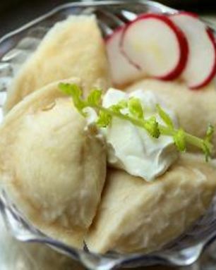 Вареники с картошкой и жареными грибами