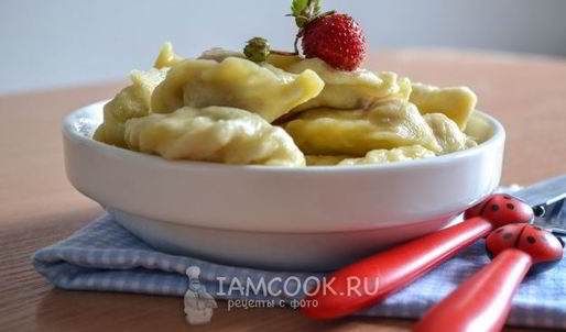 вареники с клубникой на кефире