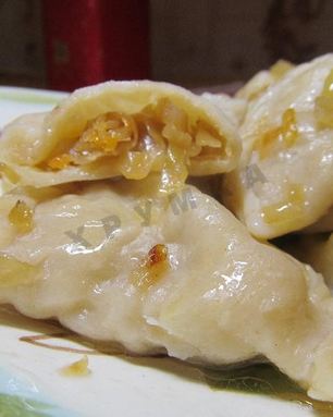 Вареники с квашеной капустой постные