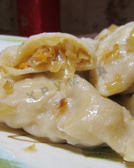 Рецепт вареников с квашеной капустой постные
