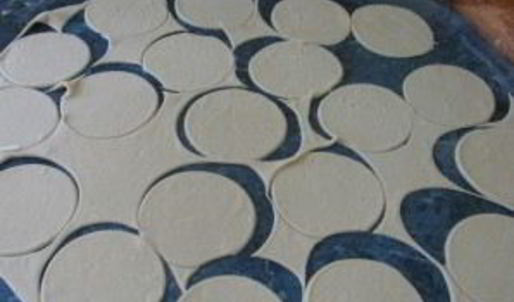 вареники с малиной