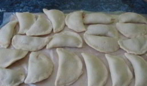 вареники с малиной