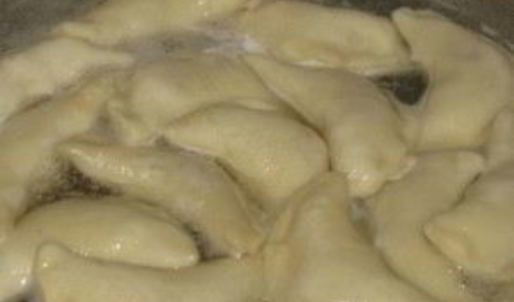 вареники с малиной