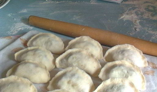 вареники с полусырой картошкой