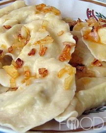 Рецепт вареников с сырой картошкой и салом