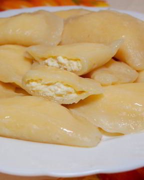 Вареники с творогом на заварном тесте