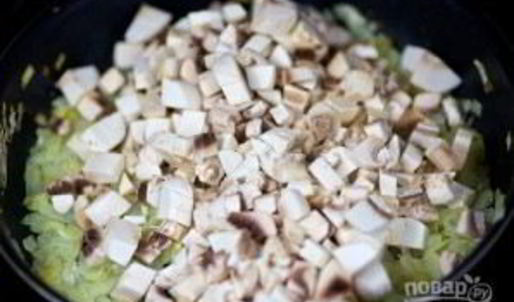 вареники с жареными грибами