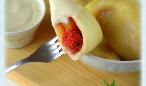 вареники творожные с ванильно-тимьяновым соусом