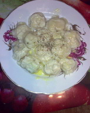 Заварные пельмешки с куриным мясом