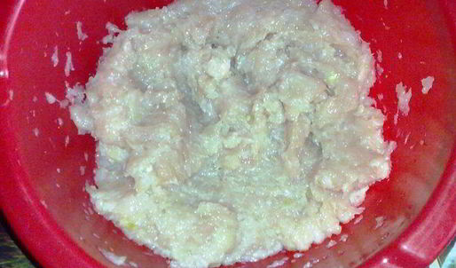 заварные пельмешки с куриным мясом