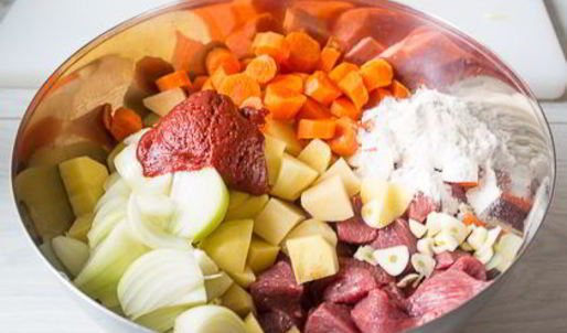 сытное жаркое из говядины