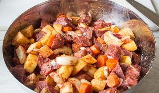 сытное жаркое из говядины