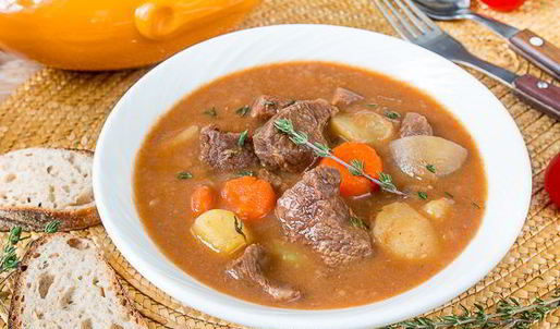 сытное жаркое из говядины