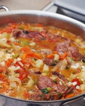 Жаркое из баранины с овощами