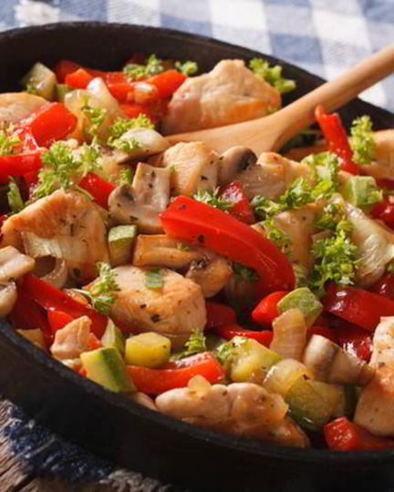 Рецепт жаркого из индейки с овощами