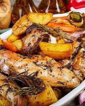 Жаркое из кролика из овощами