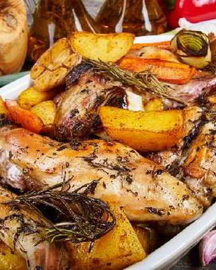 Жаркое из кролика из овощами