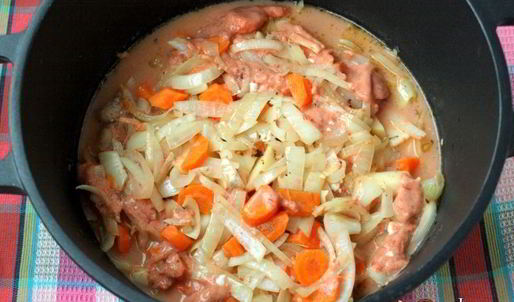 жаркое из кролика в казане