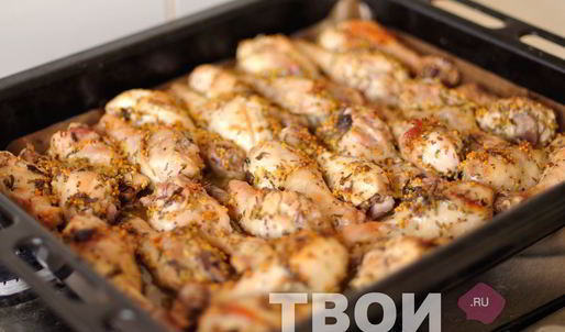 жаркое из курицы с горчицей, лимоном и розмарином