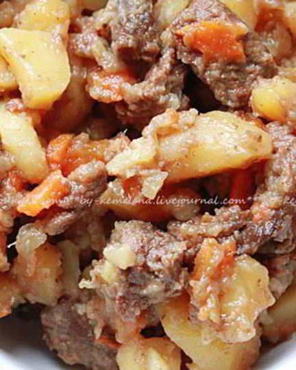 Рецепт жаркого из лосятины