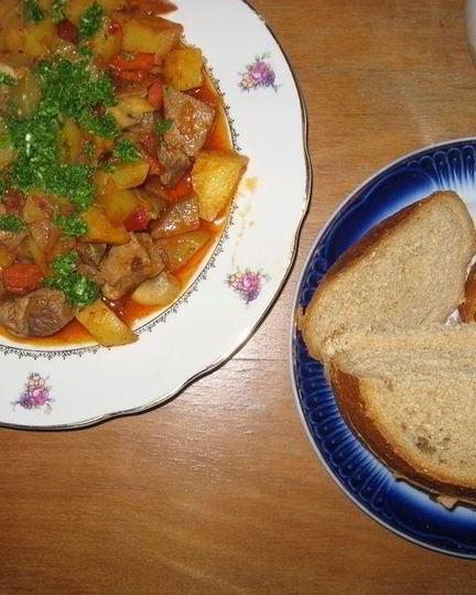 Рецепт жаркого на сковороде