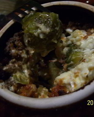 Жаркое с брюссельской капустой