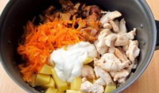 жаркое с грибами