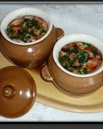 Жаркое с куриными желудками