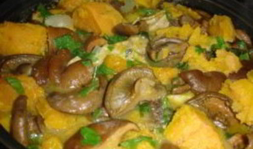 жаркое с курицей и грибами