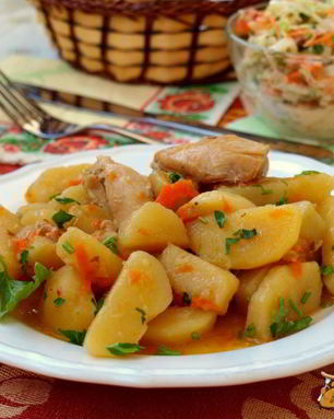 Жаркое с курицей