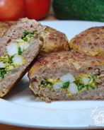 Гречневые зразы с яйцом и зеленью