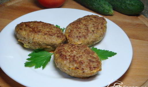 гречневые зразы с яйцом и зеленью