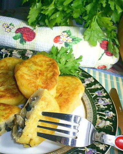 Рецепт картофельно-тыквенных зразы с очень вкусной начинкой