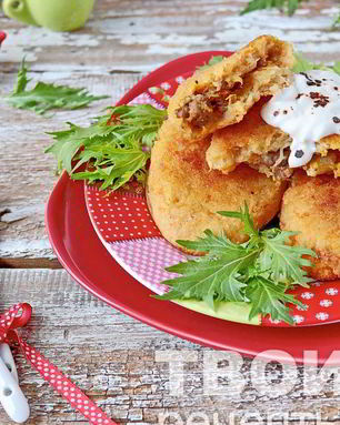 Картофельные зразы с мясом