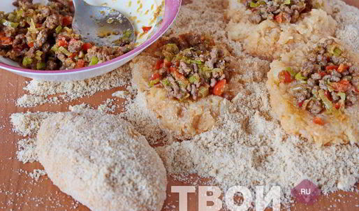 картофельные зразы с мясом