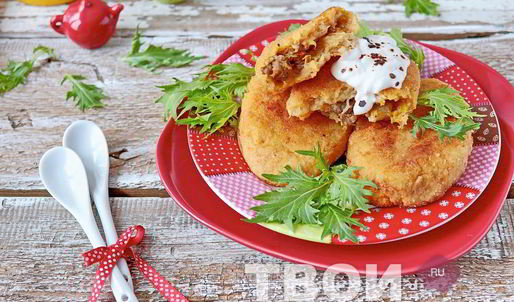 картофельные зразы с мясом