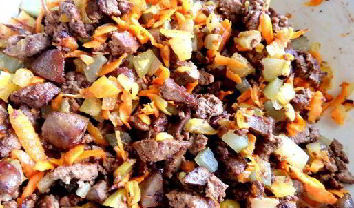 картофельные зразы с печенью