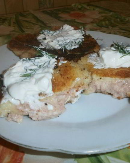 Рецепт картофельных зраз с ветчиной и сыром