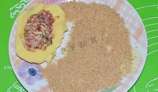 картофельные зразы в духовке с мясным фаршем и сыром