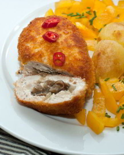 Рецепт куриных зраз с грибами