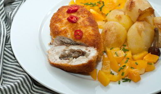 куриные зразы с грибами